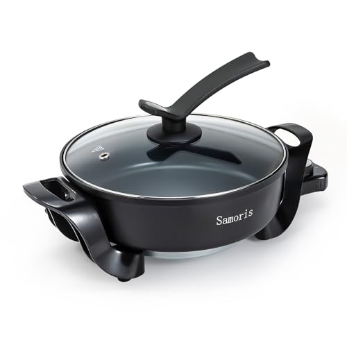 Samoris Electric Skillet With Lid