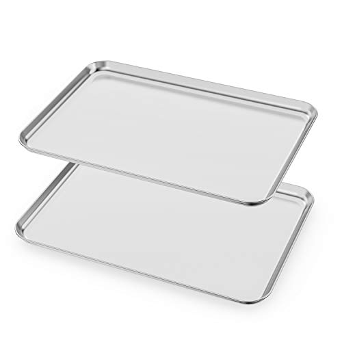 Hkj Chef Stainless Steel Baking Sheets Set Of 2