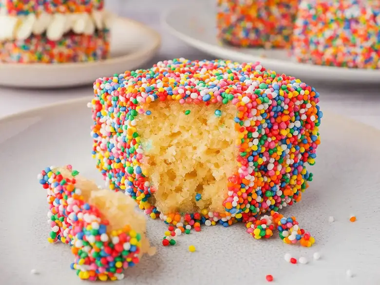 Fairy Bread Lamingtons