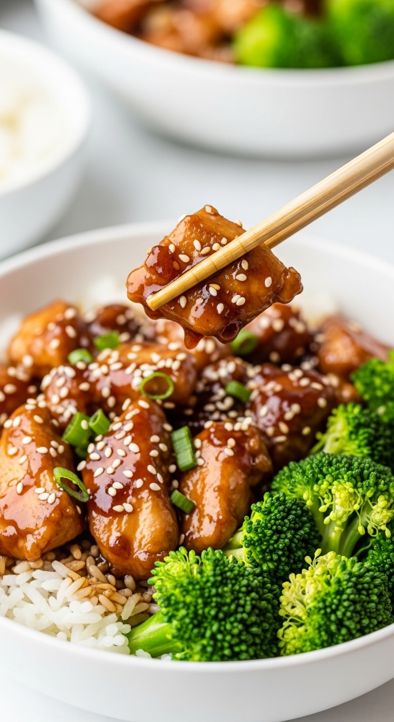 20-Minute-Easy-Teriyaki-Chicken-Chopsticks-White-Rice-Broccoli-Sesame-Seeds