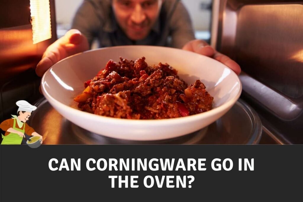 A Photo Of Putting Corningware In The Oven