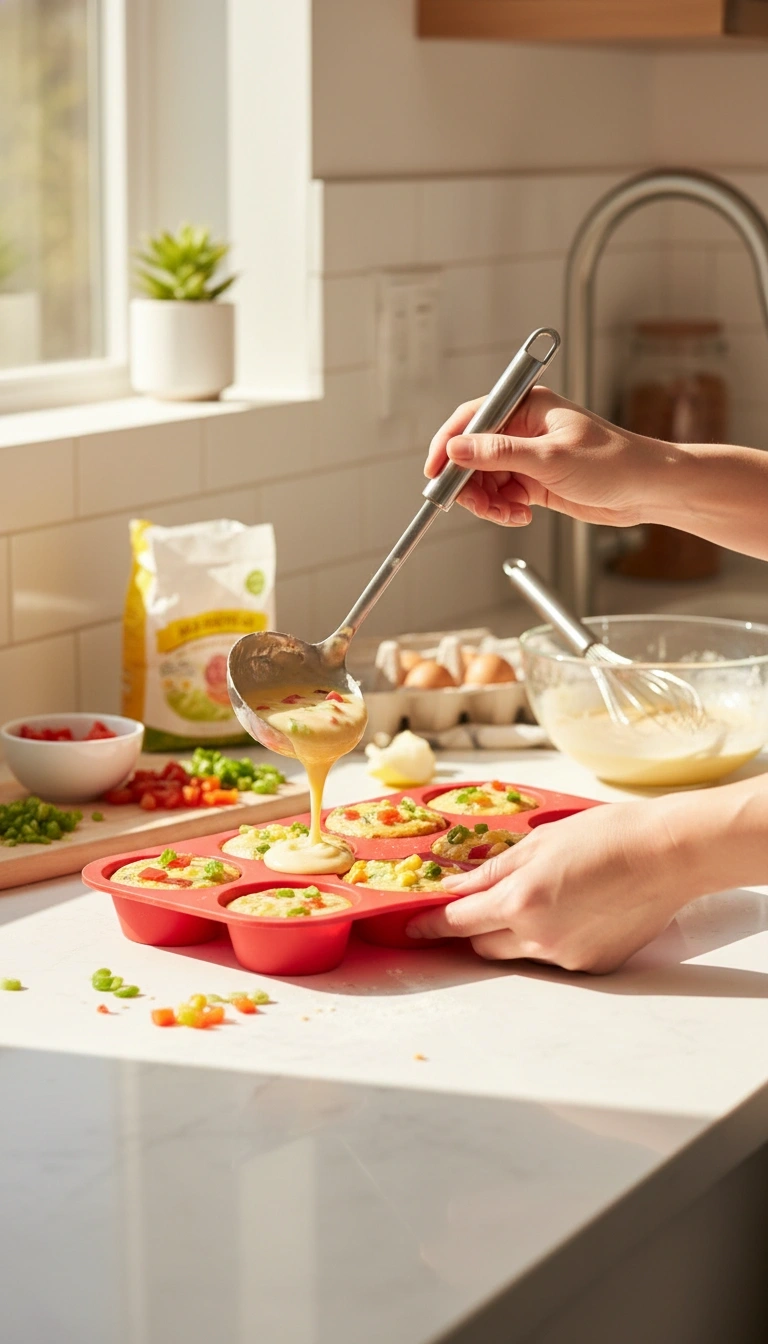 Photo Of The Testing Setup Showing The Pink/Red Caketime Pan