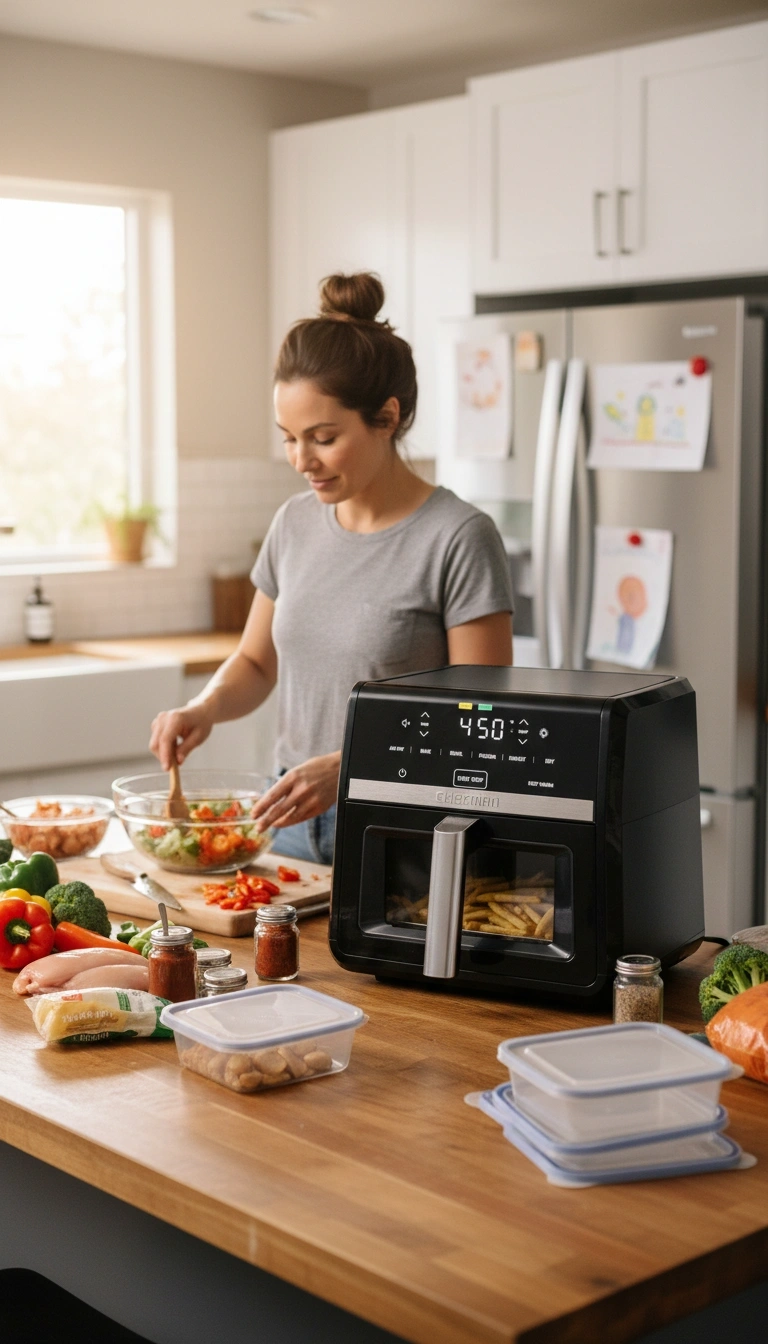 Decibel Meter And Infrared Thermometer Testing The Chefman 9-Qt Air Fryer