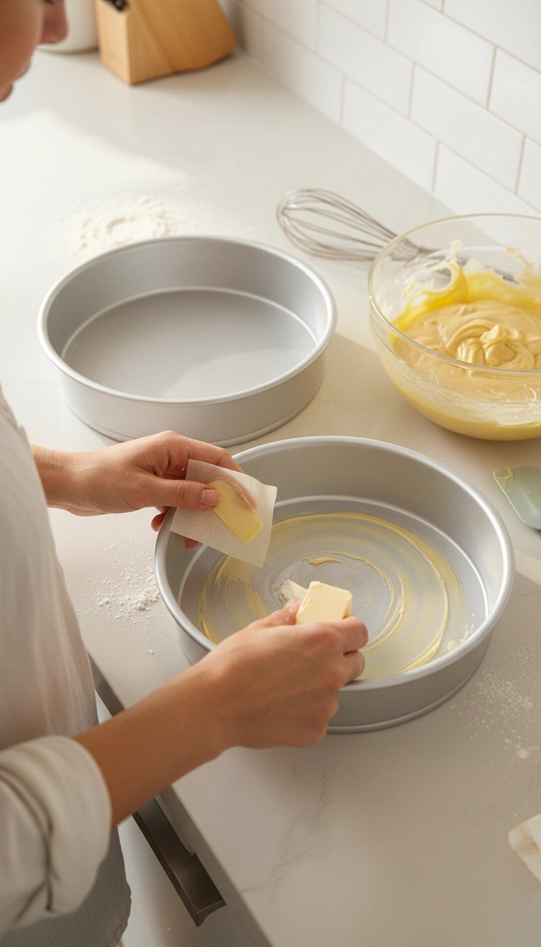 Testing Setup Showing Wilton Aluminum Pans Next To Freshly Baked Cakes