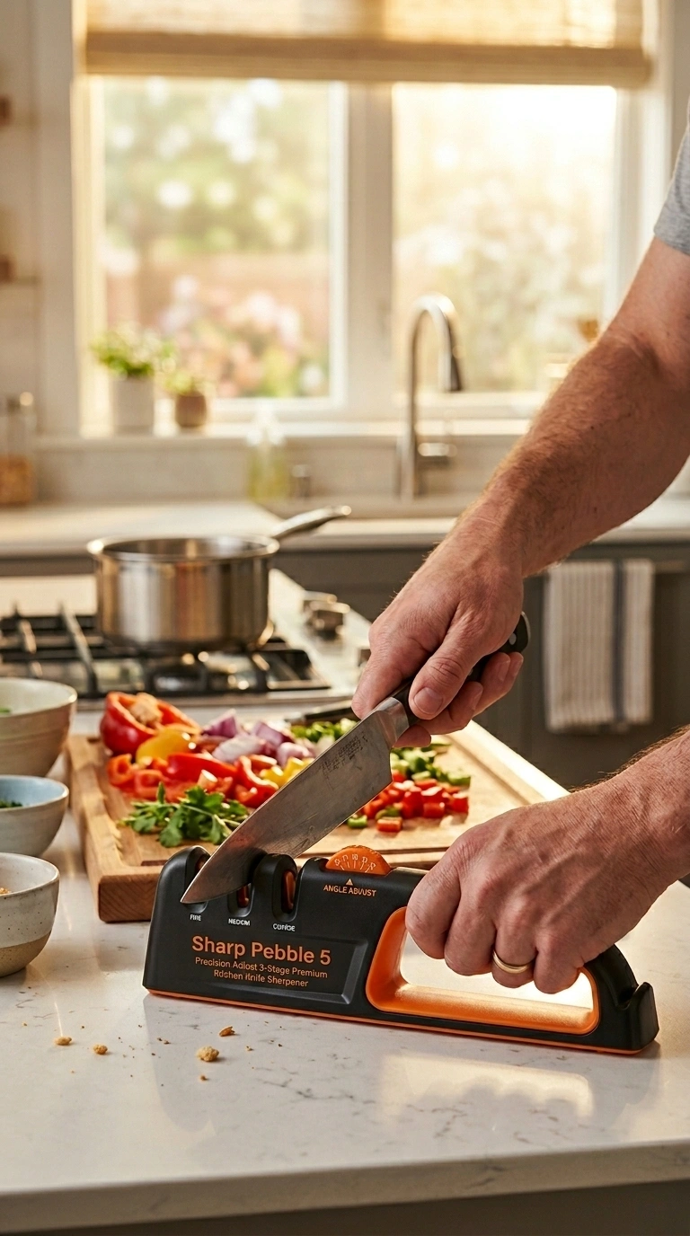 Testing The Sharp Pebble Adjustable Knife Sharpener