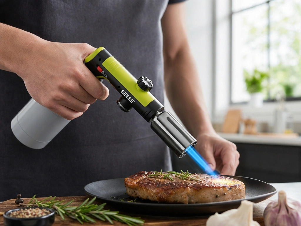 Testing the SEESE Propane Torch in kitchen and backyard setups