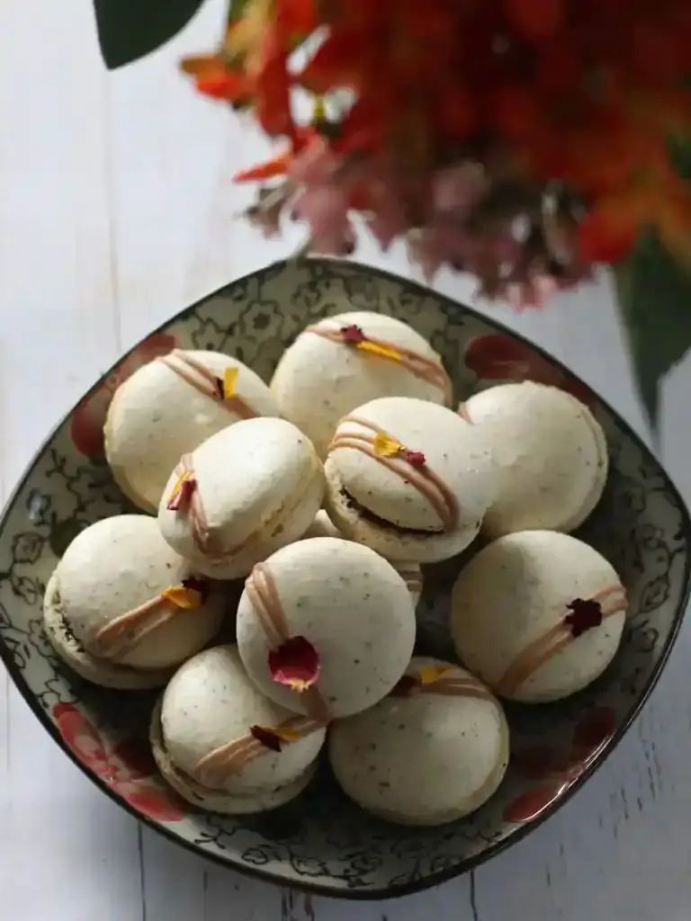 Chai Latte Macarons