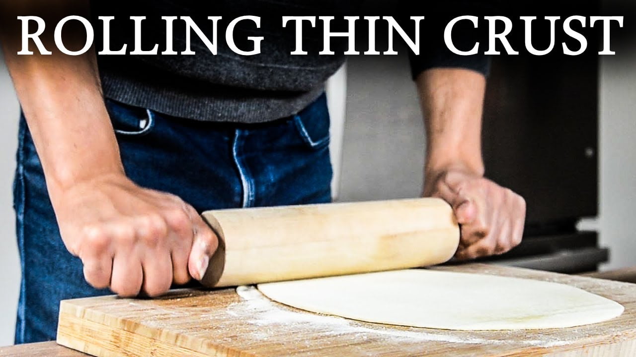 Rolling Pin On Pizza Dough