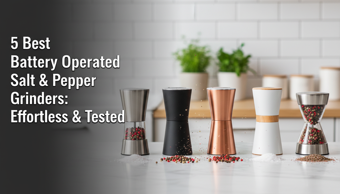 5 Best Battery Operated Salt & Pepper Grinders: Effortless & Tested
