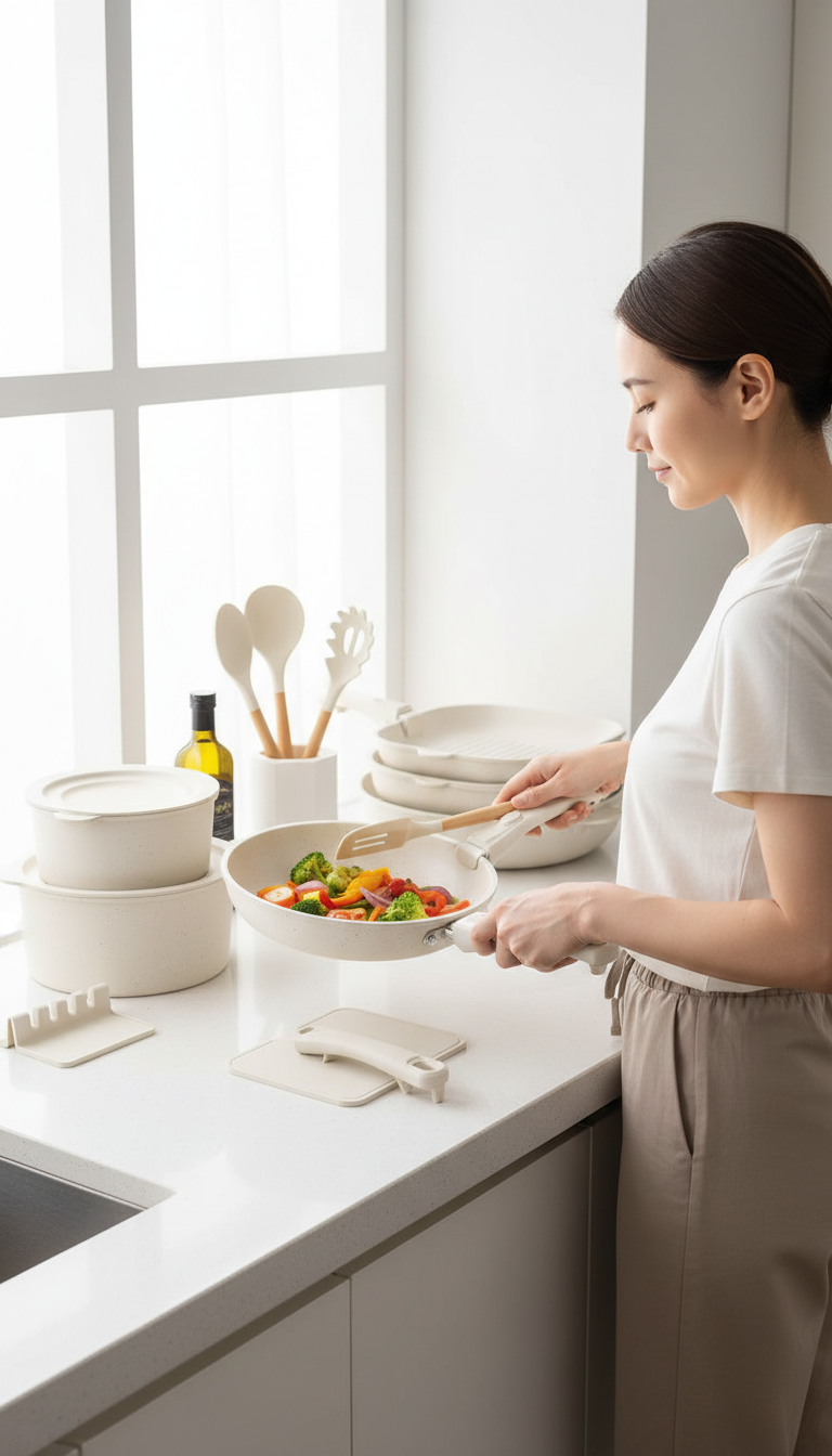 Astercook Pans Being Tested On A Stovetop