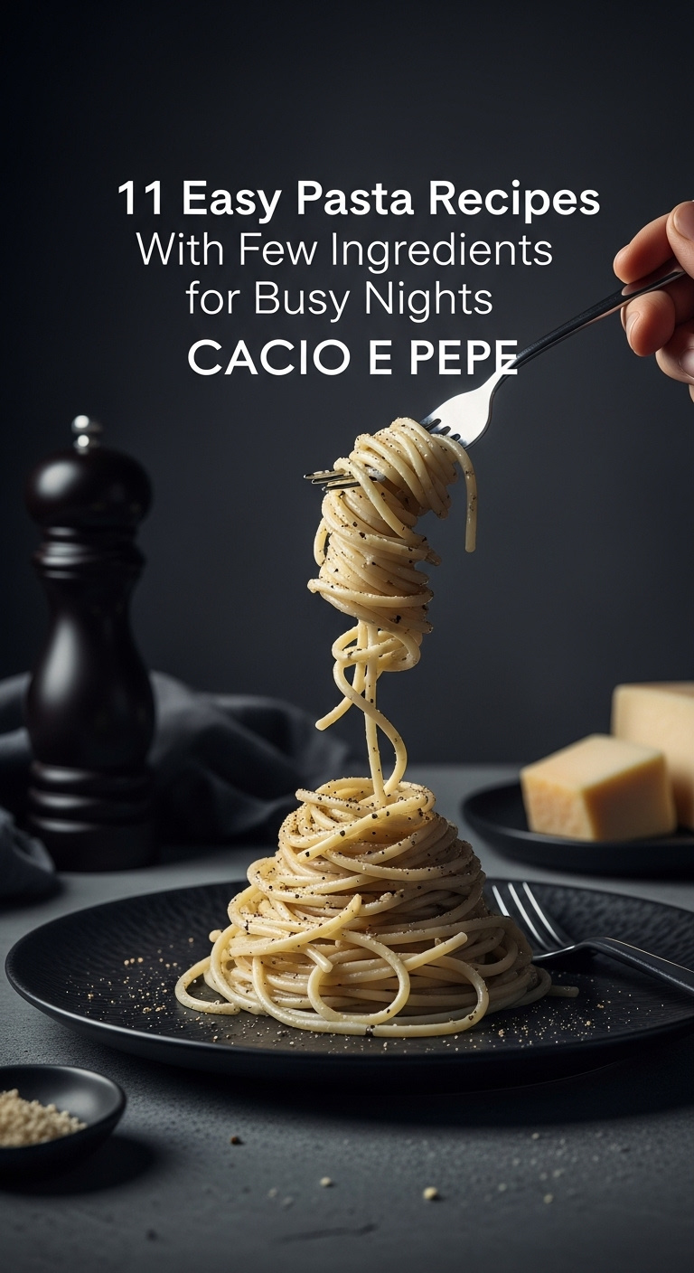 Cacio E Pepe Spaghetti On A Dark Plate With Creamy Peppery Sauce And Black Pepper On Concrete With Pepper Mill And Cheese