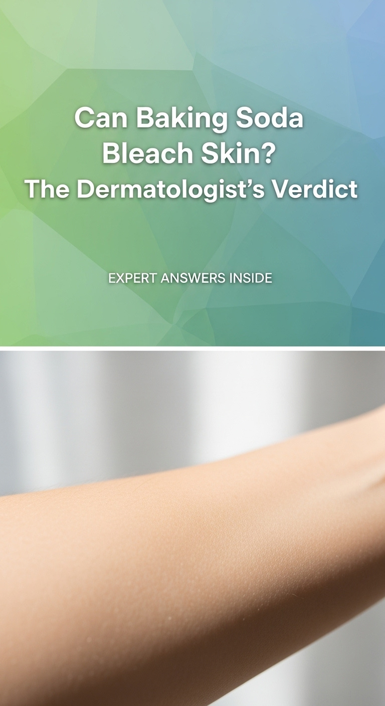 A Detailed Infographic Explaining Why The Query Can Baking Soda Bleach Skin Is A Myth, Showing The Ph Scale And Skin Barrier