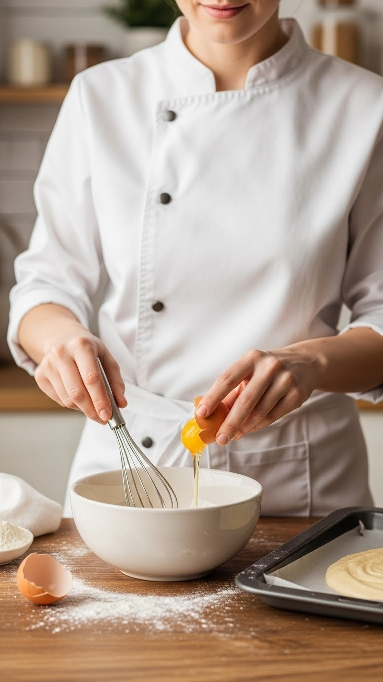 Circular Collection Of Three Baking-Themed Profile Pictures Featuring Girl With Cupcake And Anthropomorphic Tools