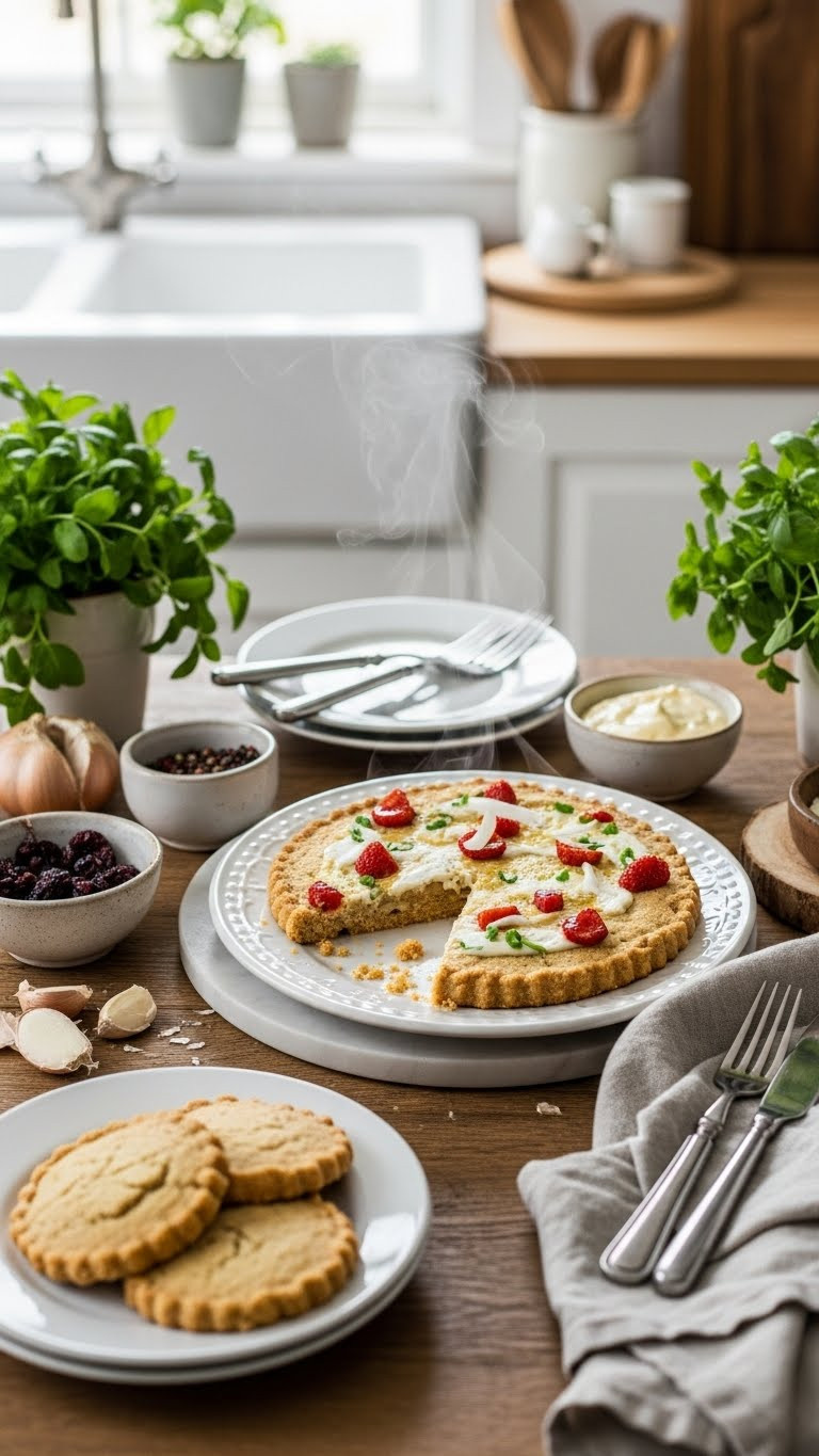 Classic Scottish Shortbread On Rustic Wooden Table