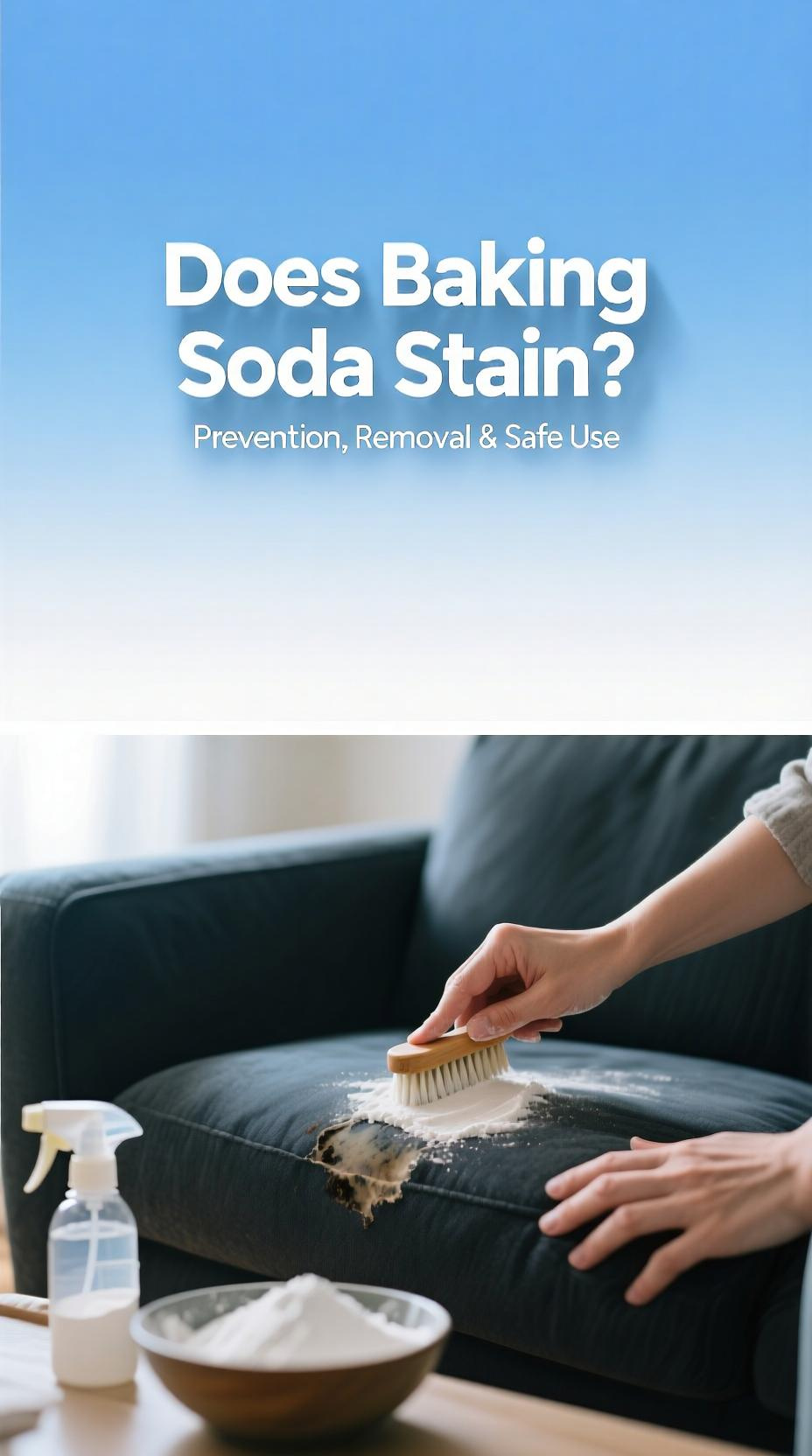 A White Box Of Baking Soda Next To A Small Bowl Containing A White Baking Soda Paste, Ready For Cleaning, Answering The Question Does Baking Soda Stain.