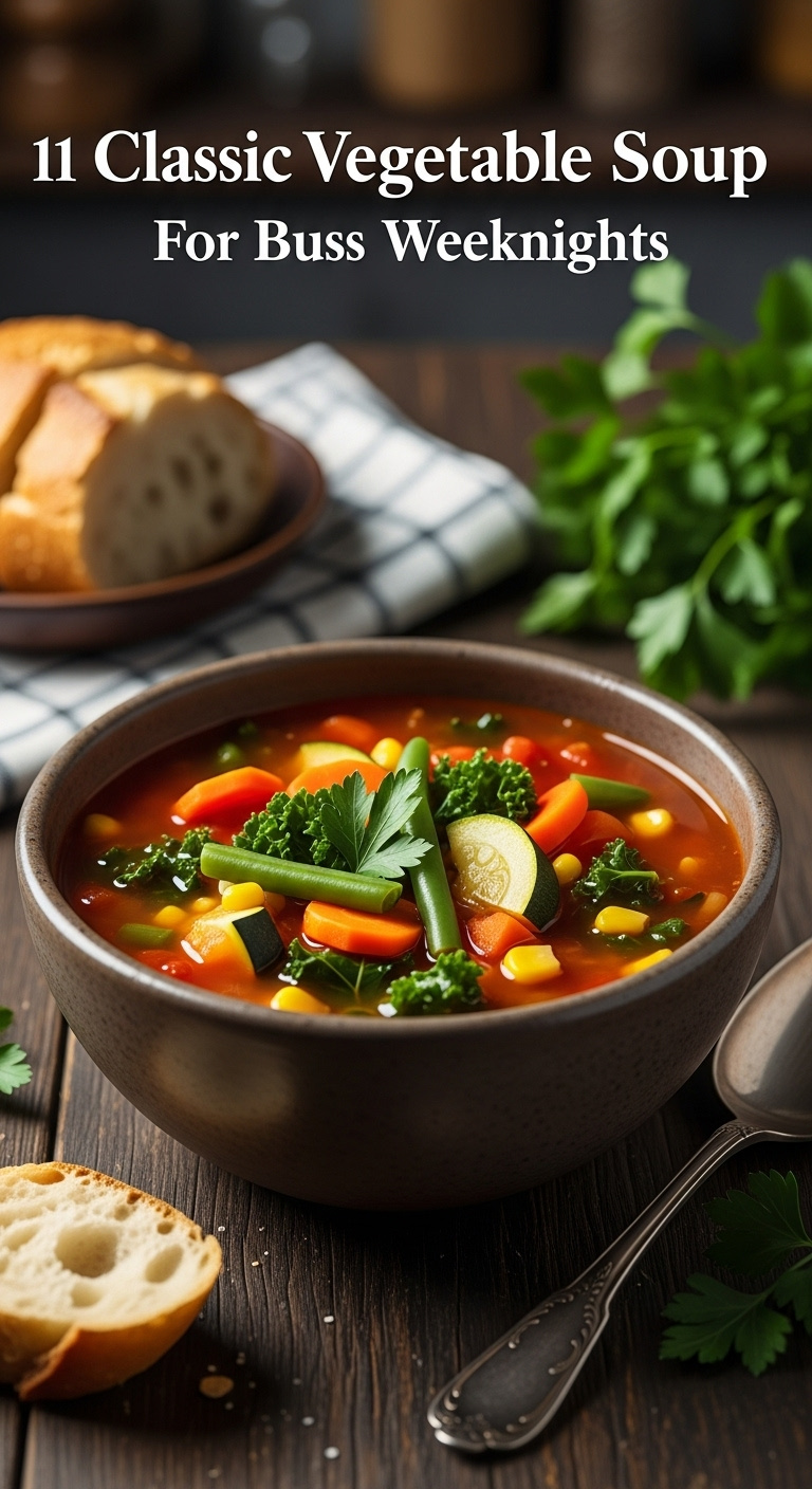 Easy Vegetable Soup Recipes For Weeknights Graphic