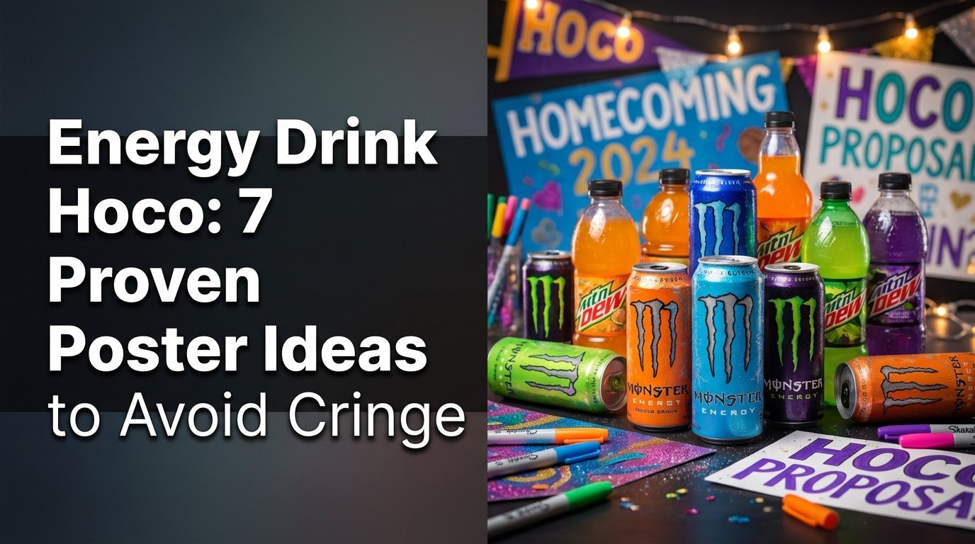 Energy Drink Hoco: 7 Proven Poster Ideas To Avoid Cringe 2026
