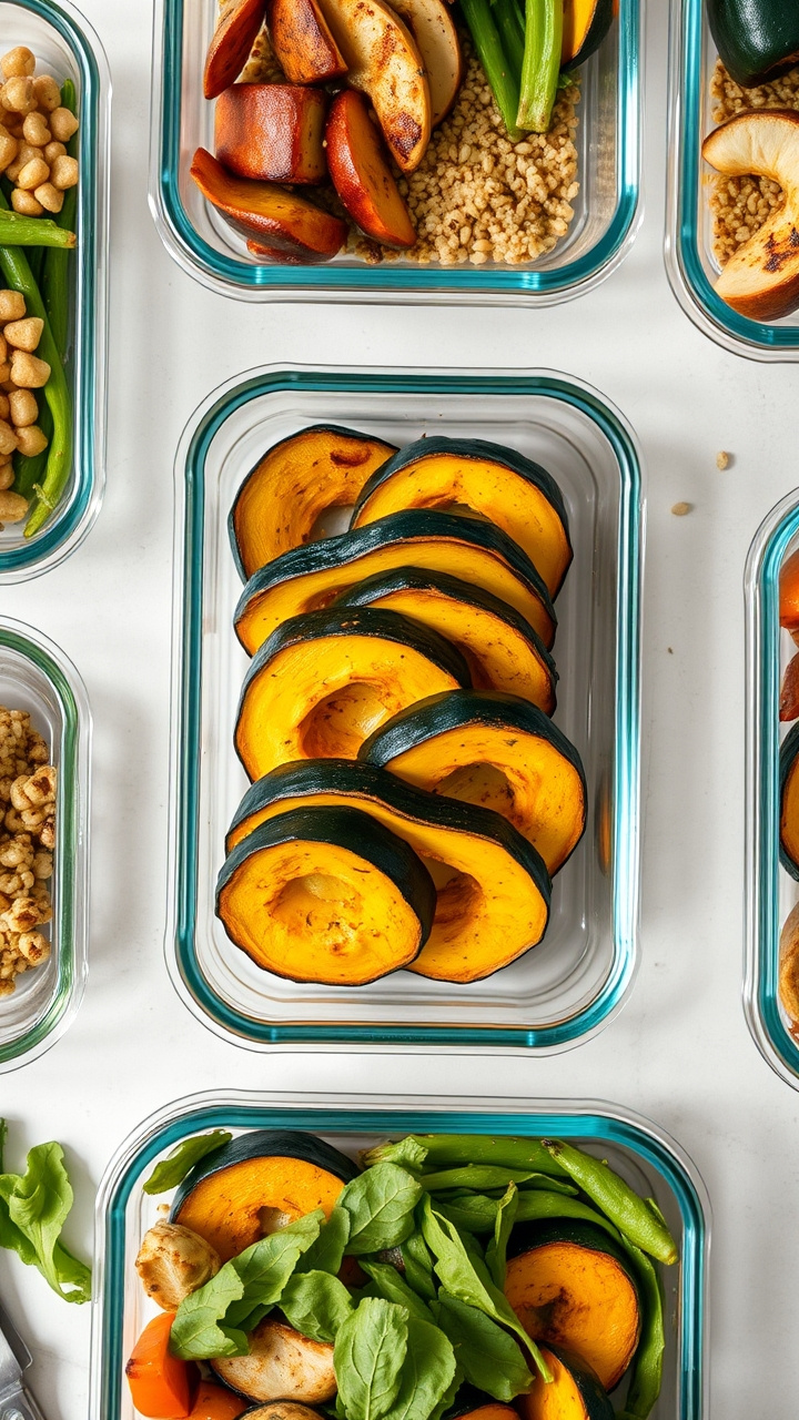 Hands Cutting Delicata Squash On Wooden Board, Chef's Knife Mid-Slice. Stable Squash, Damp Paper Towel, Safe Kitchen Prep Technique.