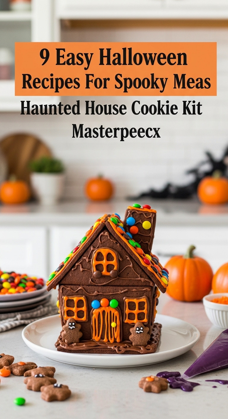 Haunted House Cookie Kit Masterpiece From Trader Joes Adorned With Candies Icing And Sugar Shapes Perfect For Spooky Meals