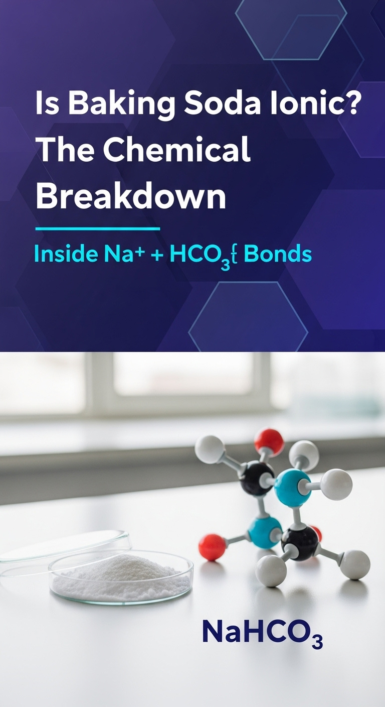 A Detailed Illustration Showing The Chemical Structure Of Sodium Bicarbonate, Which Answers The Question Is Baking Soda Ionic.