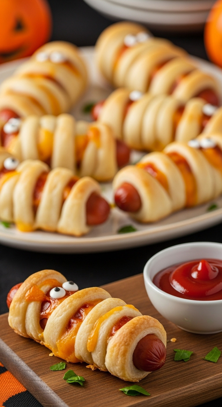 Keto Mummy Dogs With Fathead Dough For A Halloween Party