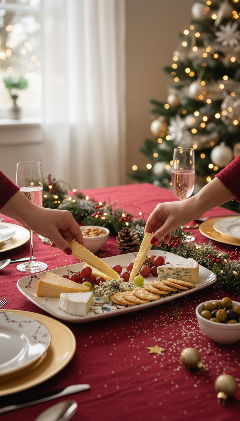 A Festive Table Setting Featuring The Lenox Grinchmas Tray Holding An Assortment Of Christmas Cookies.