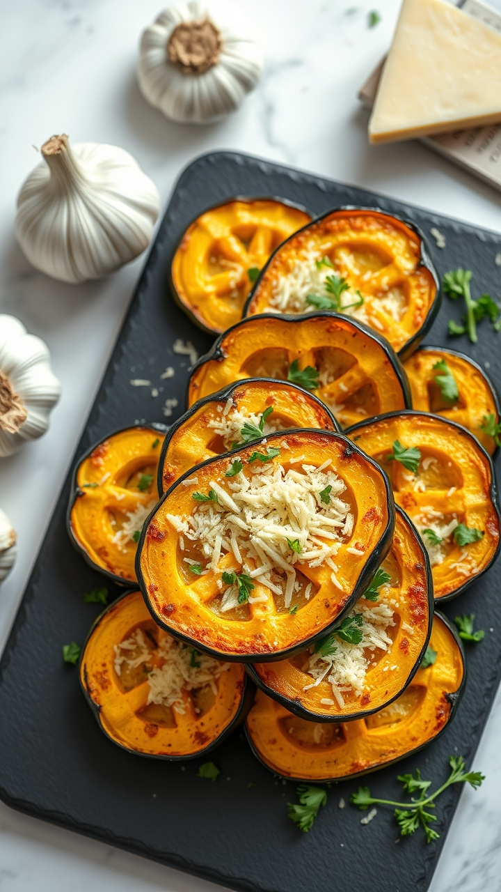 Maple-Cinnamon Roasted Delicata Squash In Rustic Ceramic Bowl, Glossy Glaze, Cinnamon Dusting. Cozy Dining, Maple Syrup, Cinnamon Stick.