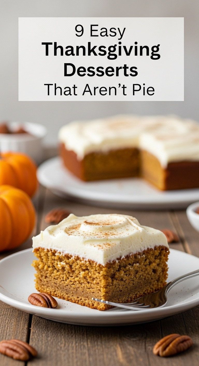 Moist Pumpkin Bar With Thick Cream Cheese Frosting And Cinnamon On A White Ceramic Plate With A Decorative Pumpkin And Pecans