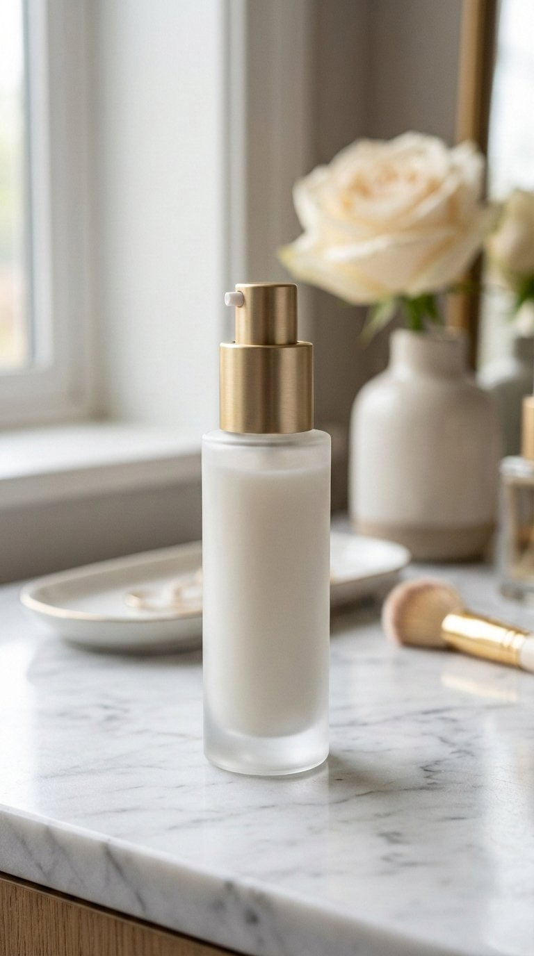 Retinol Eye Cream Tube On Marble Countertop Showcasing Smooth Under-Eye Texture With Improved Elasticity And Fine Line Reduction