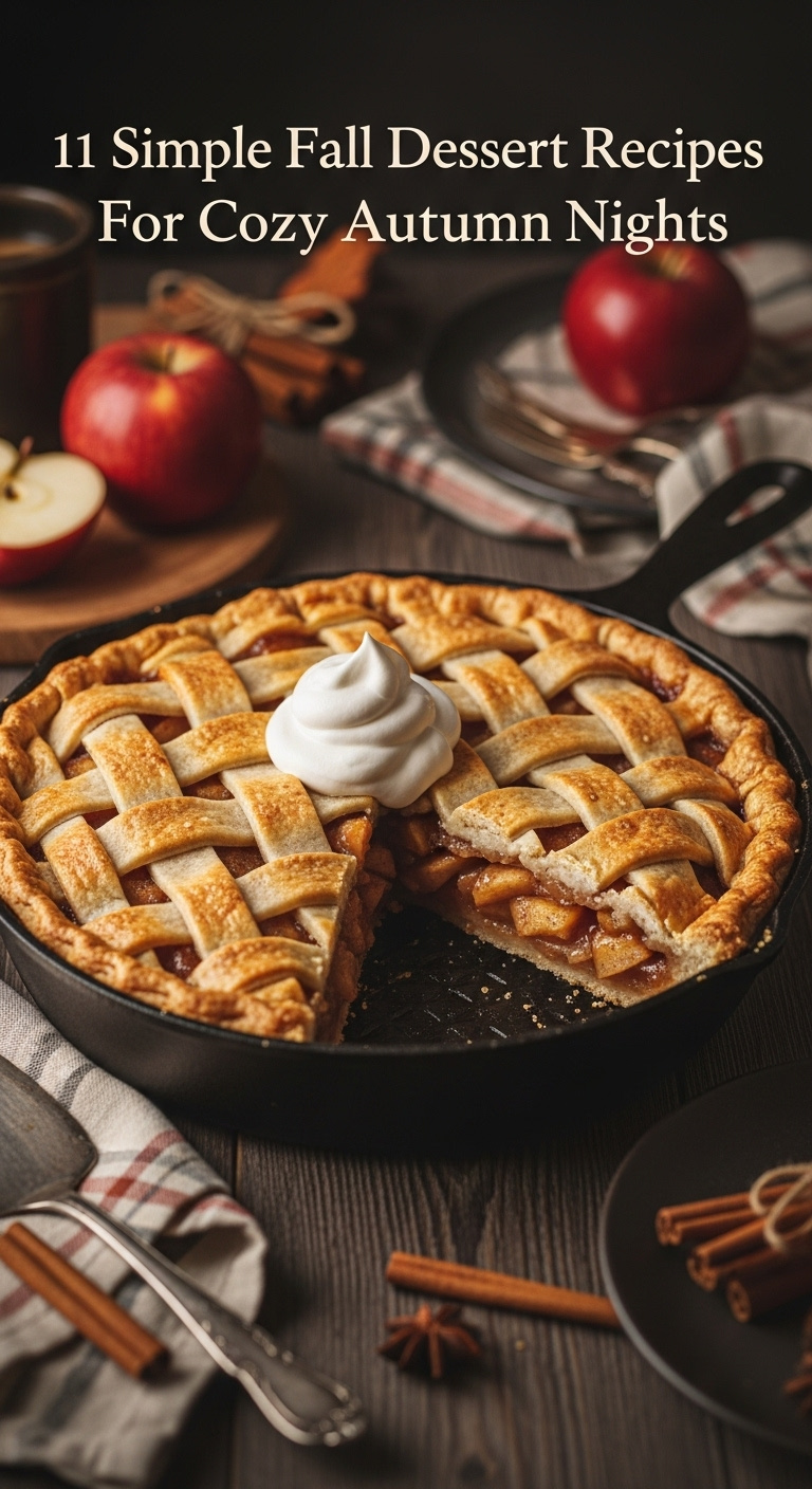 Simple Fall Dessert Recipe Apple Crumble With Vanilla Ice Cream For Cozy Autumn Nights