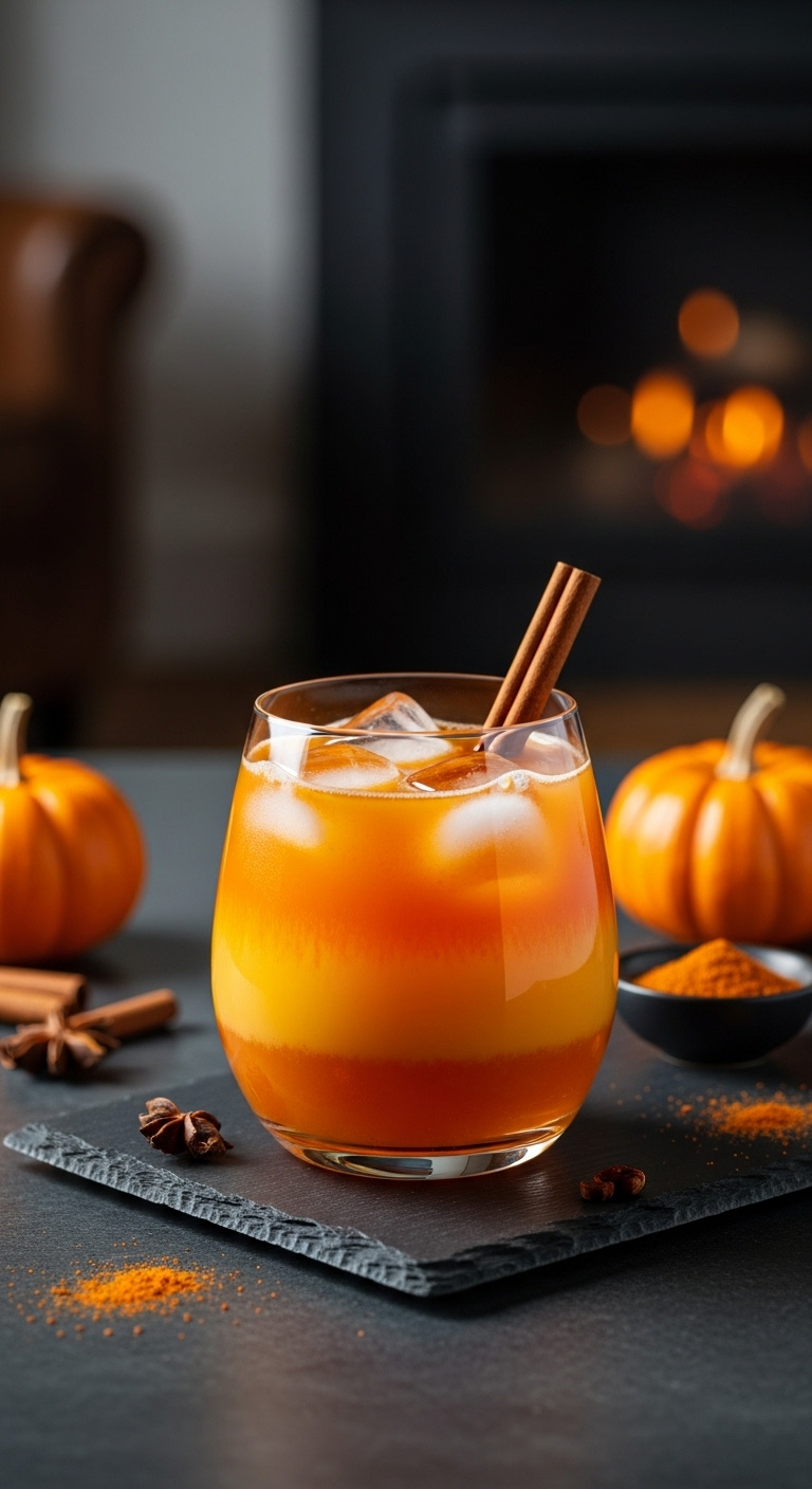 Simple Stunning Fall Mocktail Recipe Ideas A Cranberry Mocktail With Rosemary And Orange Slice On Wood