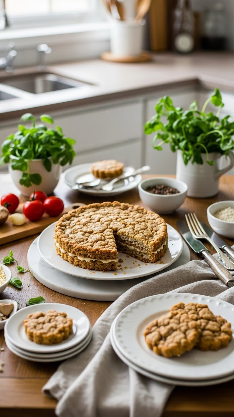 Slice And Bake Icebox Cookies On Marble Countertop