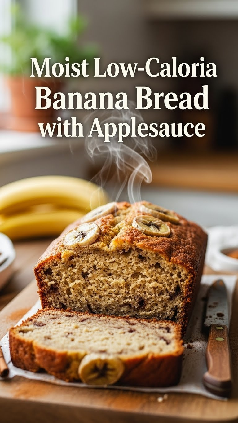 Sliced Moist Banana Bread Loaf On Rustic Cutting Board With Ripe Banana And Cinnamon Sprinkle In Warm Kitchen Setting