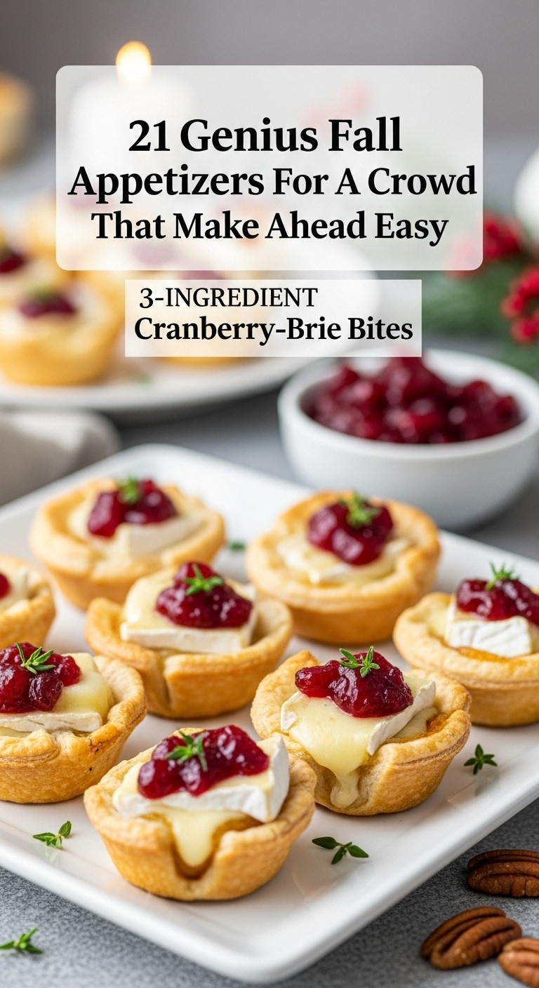 Three Ingredient Cranberry Brie Bites In Mini Muffin Tins With Melted Brie And Vibrant Cranberry Sauce