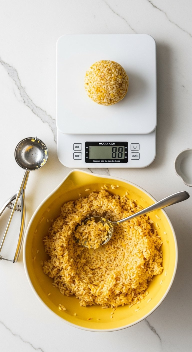 Three Shallow Dishes Contain Flour Whisked Eggs And Breadcrumbs Lined Up On Stainless Steel.