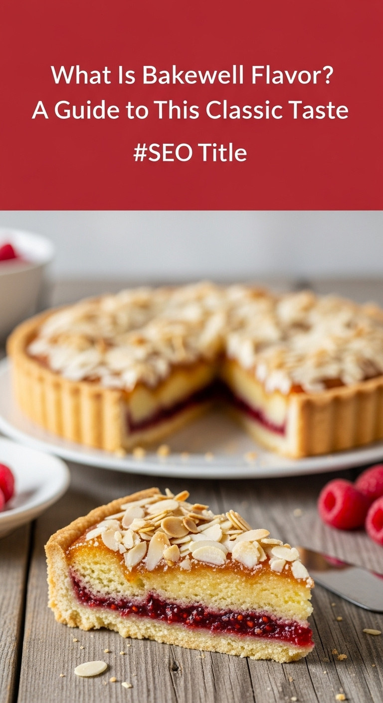 A Whole Bakewell Tart On A Cooling Rack, Illustrating The Key Components Of What Is Bakewell Flavor.