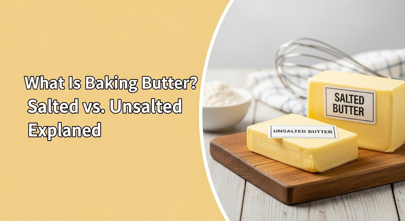 A Variety Of What Is Baking Butter Sticks And Blocks On A Countertop