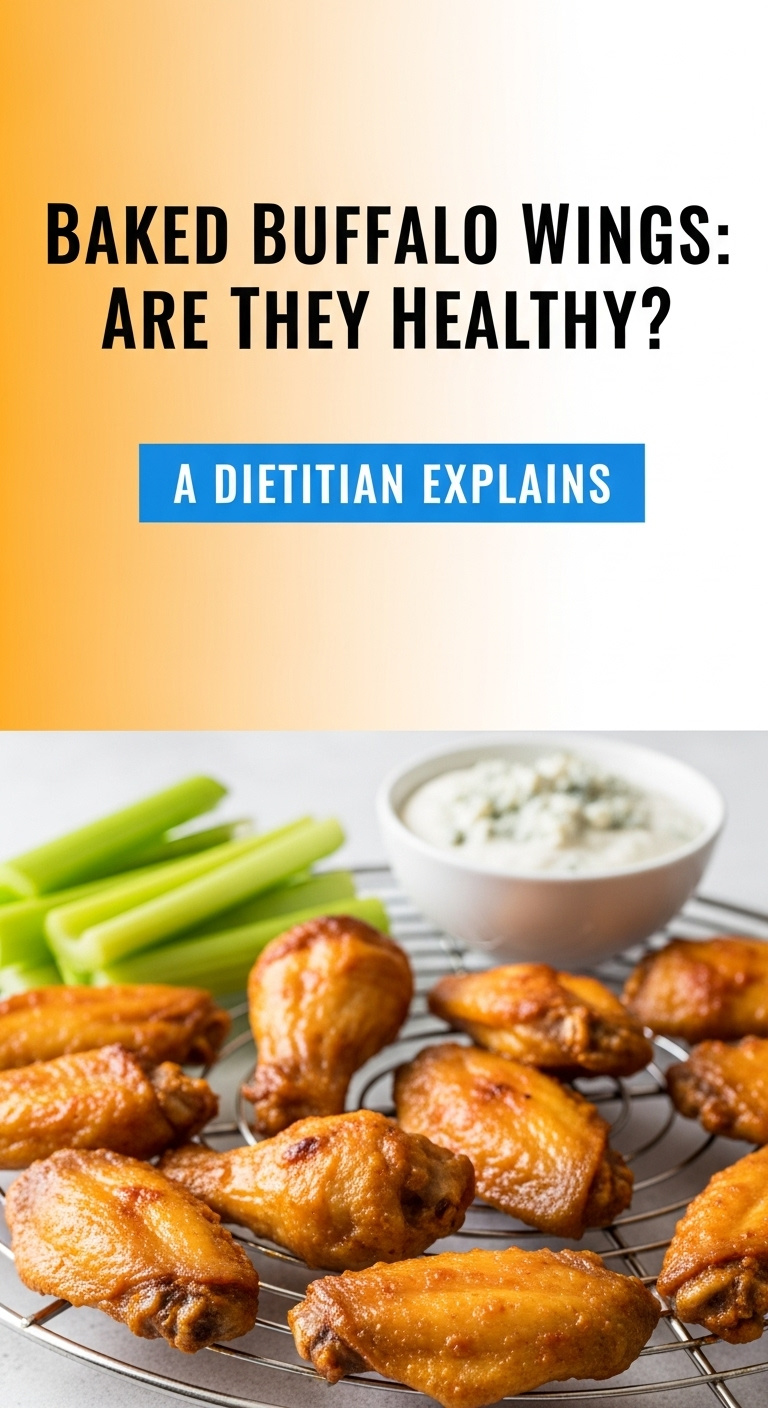 A Plate Of Crispy Baked Buffalo Wings, Illustrating The Answer To Are Baked Buffalo Wings Healthy