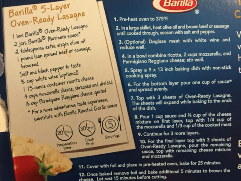 Barilla No-Boil Lasagna: The Easy Box Recipe Guide