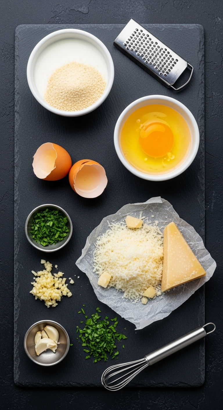 Breadcrumbs-Eggs-Parmesan-Garlic-Parsley-Italian-Herbs-Slate-Background-50Mm-Lens-Portrait
