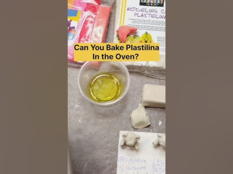Can You Bake Plasticine?