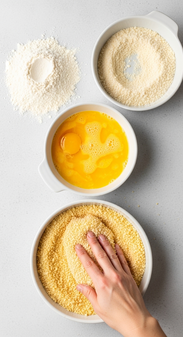 Chicken-Breading-Station-Flour-Egg-Panko-Parmesan-Coating