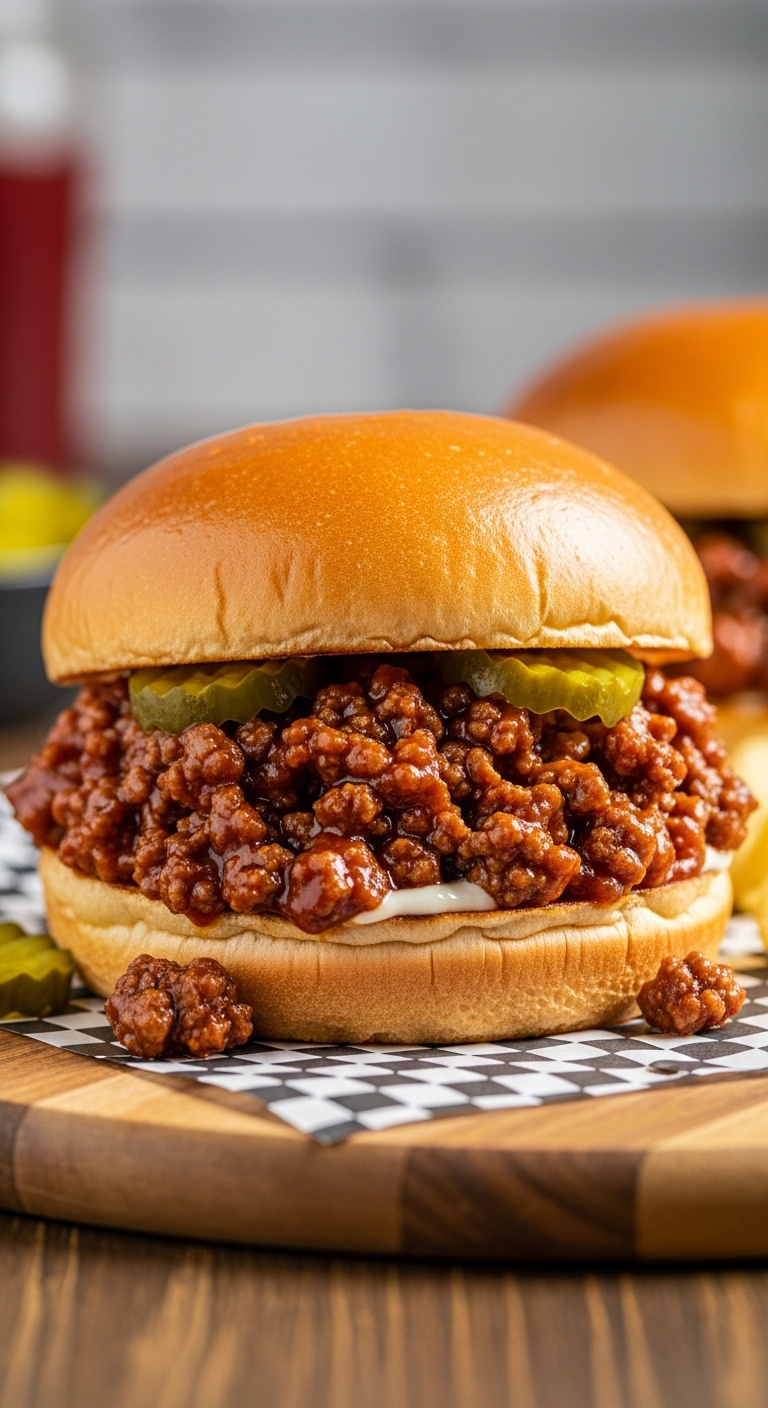 Classic-20-Minute-Sloppy-Joes-Toasted-Brioche-Bun-Saucy-Ground-Beef