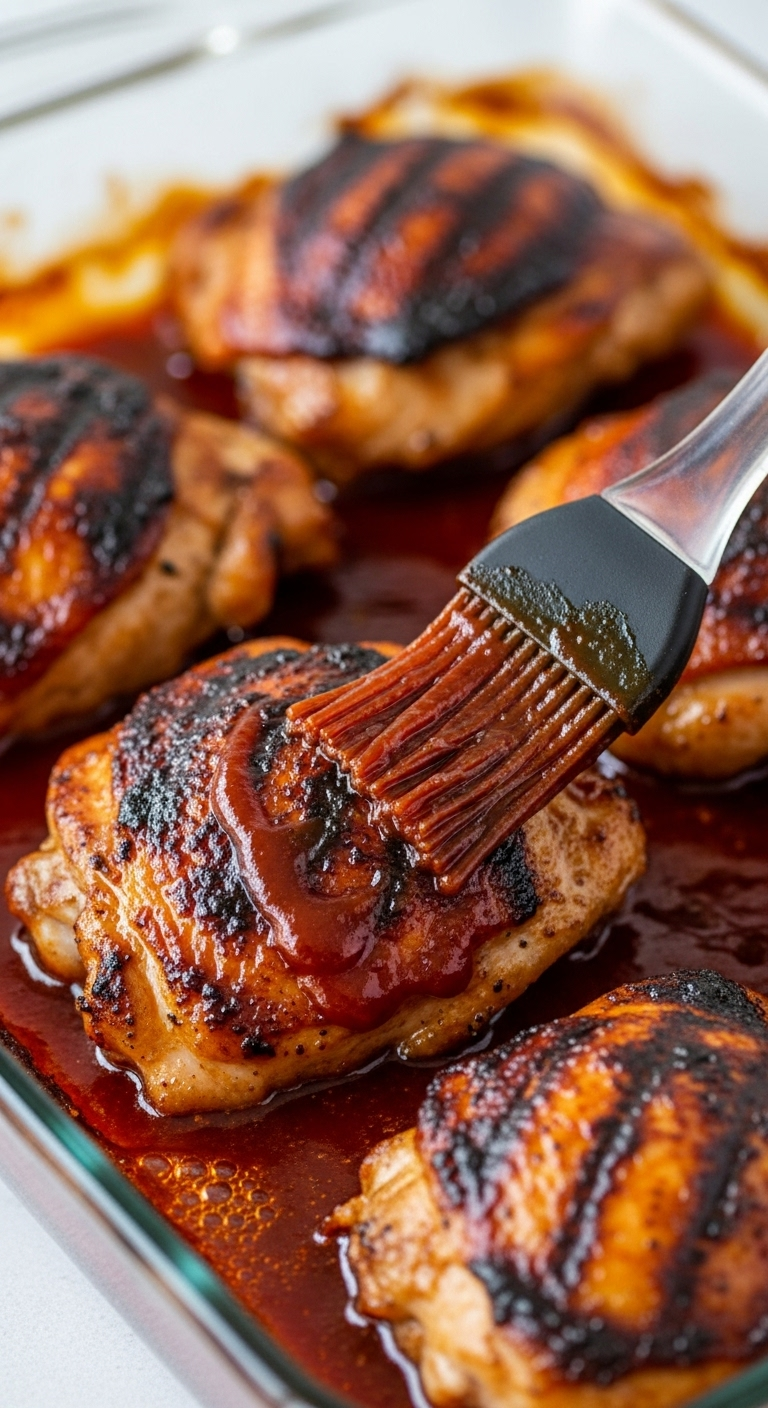 Easy-Bbq-Baked-Boneless-Thighs-Saucy-Juicy