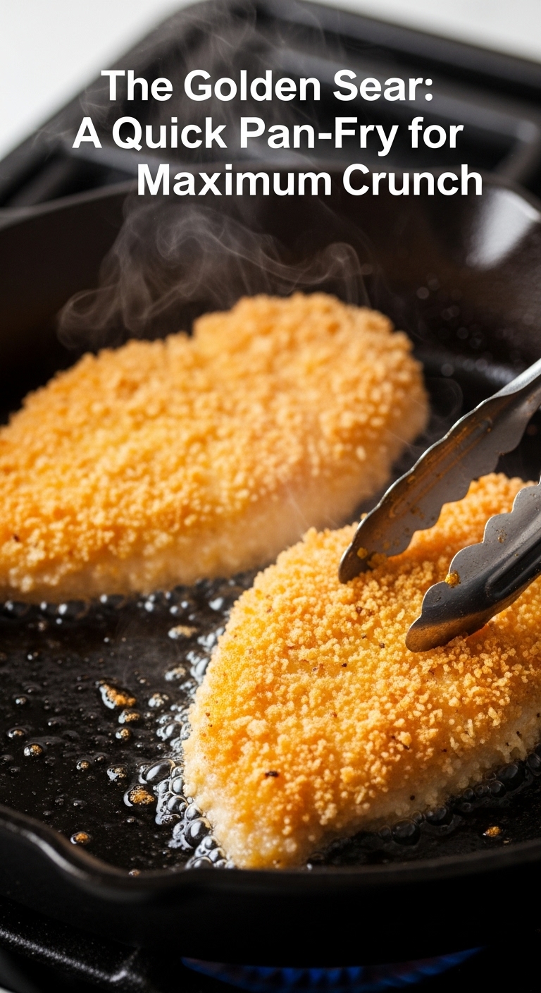 Golden-Brown-Crust-Pan-Fry-Chicken-Cutlets-Cast-Iron-Skillet