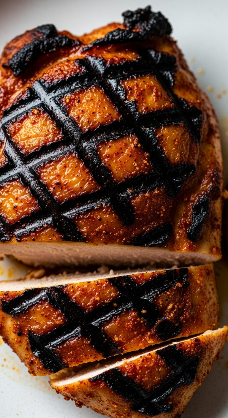Grilled-Chicken-Thigh-Seasoned-Crust-Juicy-Interior-Grill-Marks