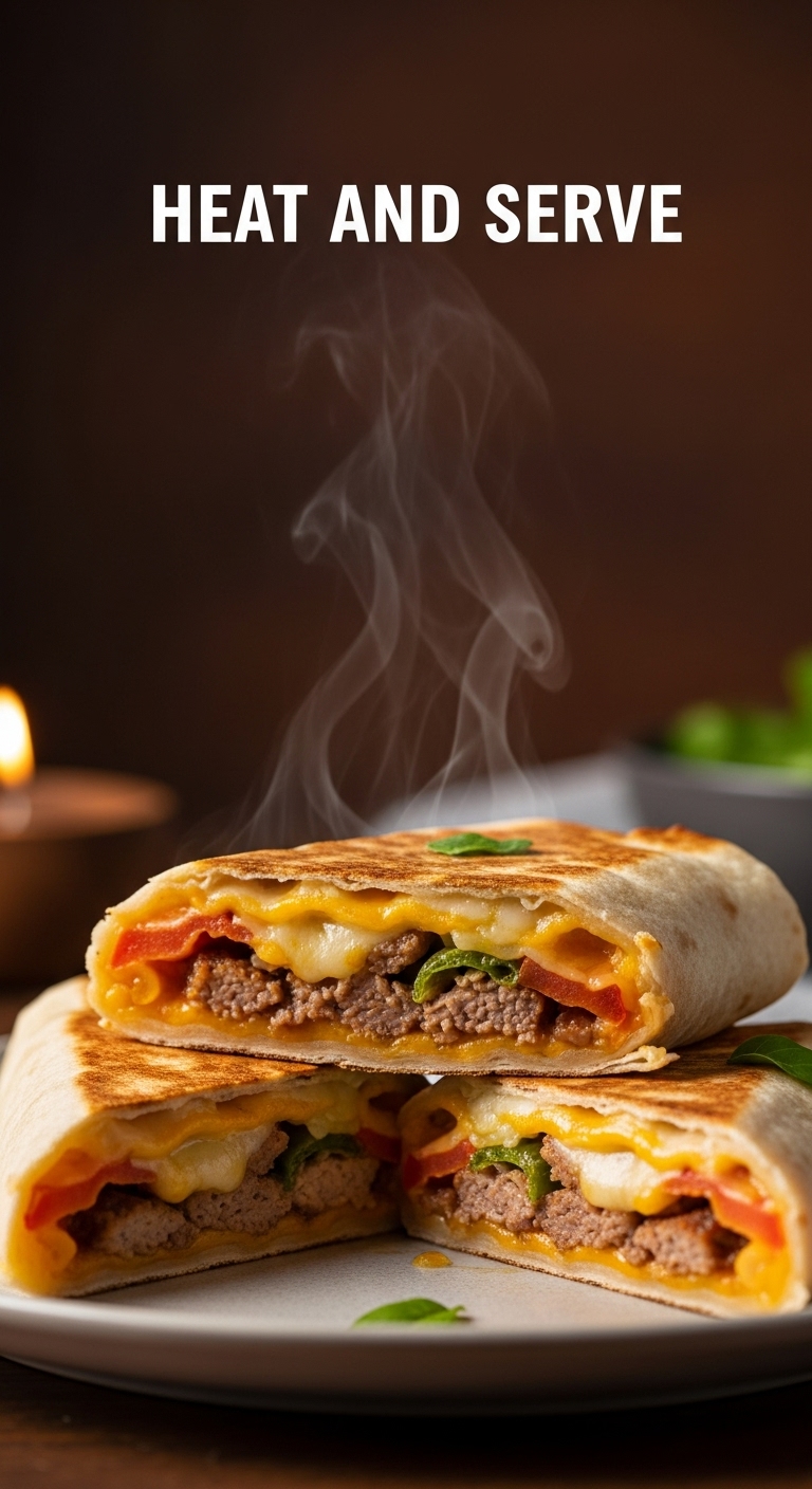 Heat-And-Serve-Golden-Brown-Folded-Wrap-Cross-Section-Melted-Cheese-Meat-Vegetables-Steam