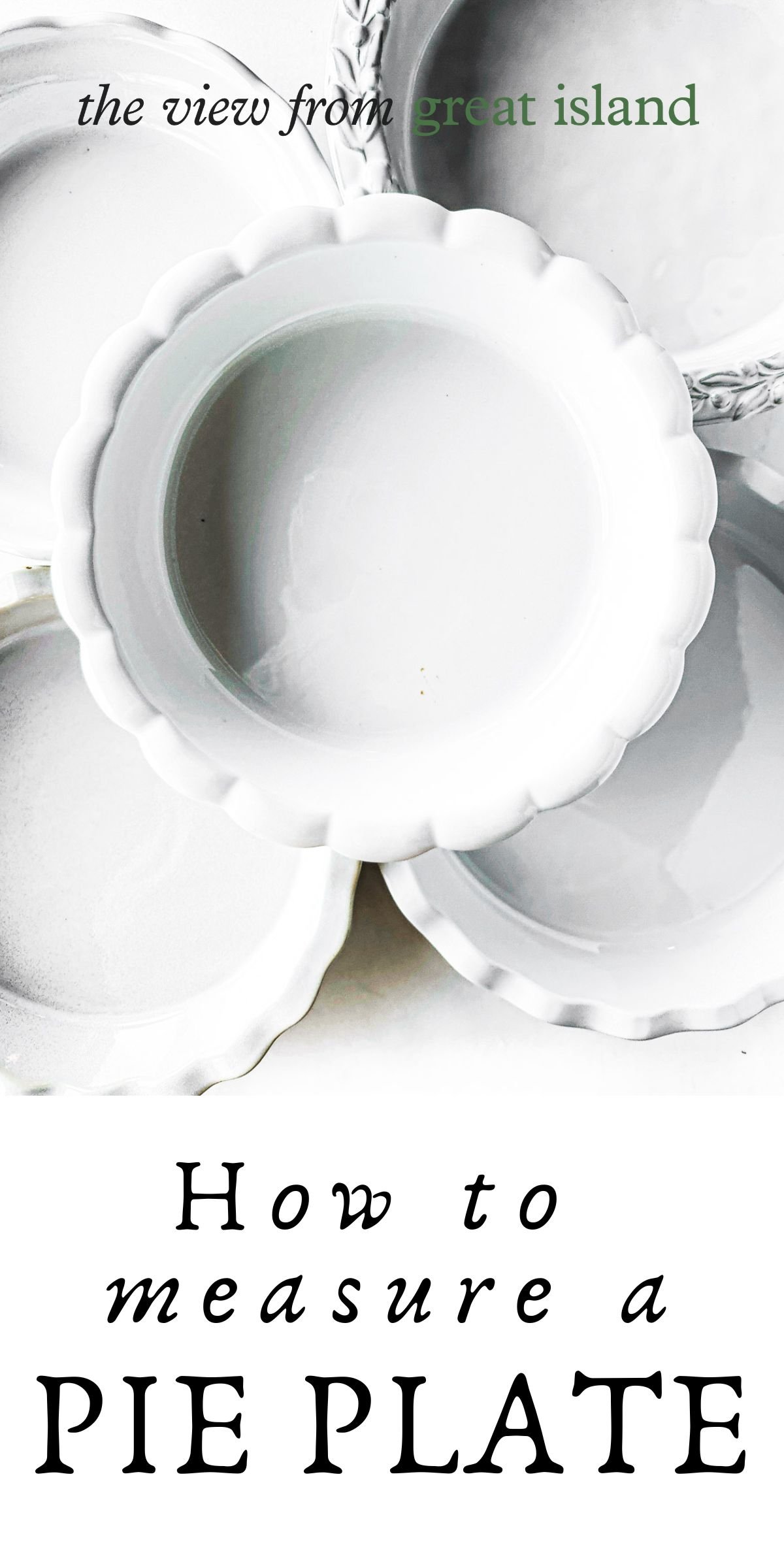 Measuring A Pie Plate