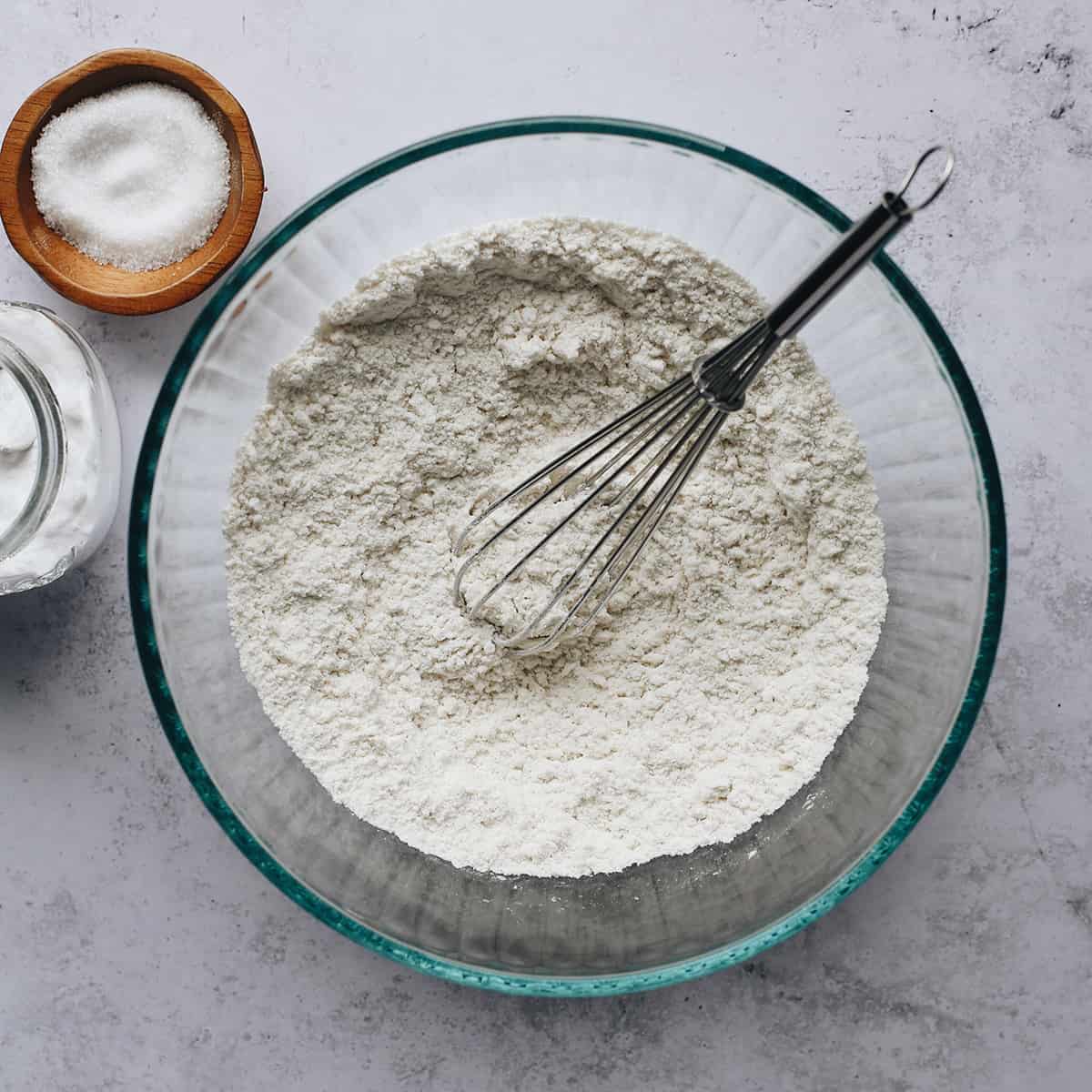 Overhead Photo Showing How To Make Gluten Free Chocolate Chip Cookies