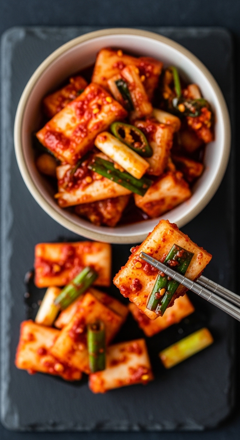 Kimchi Gochugaru Scallions Chopsticks Texture Blog Post